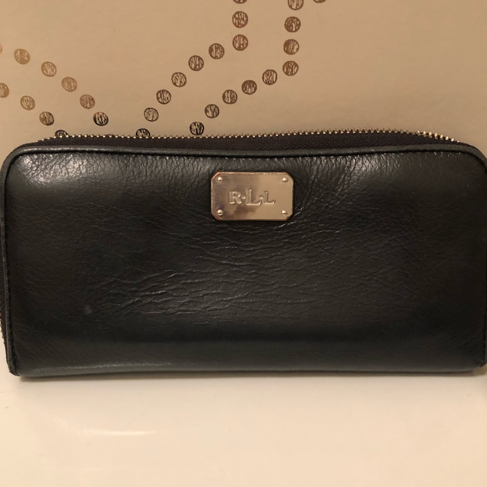 Ralph Lauren black leather wallet